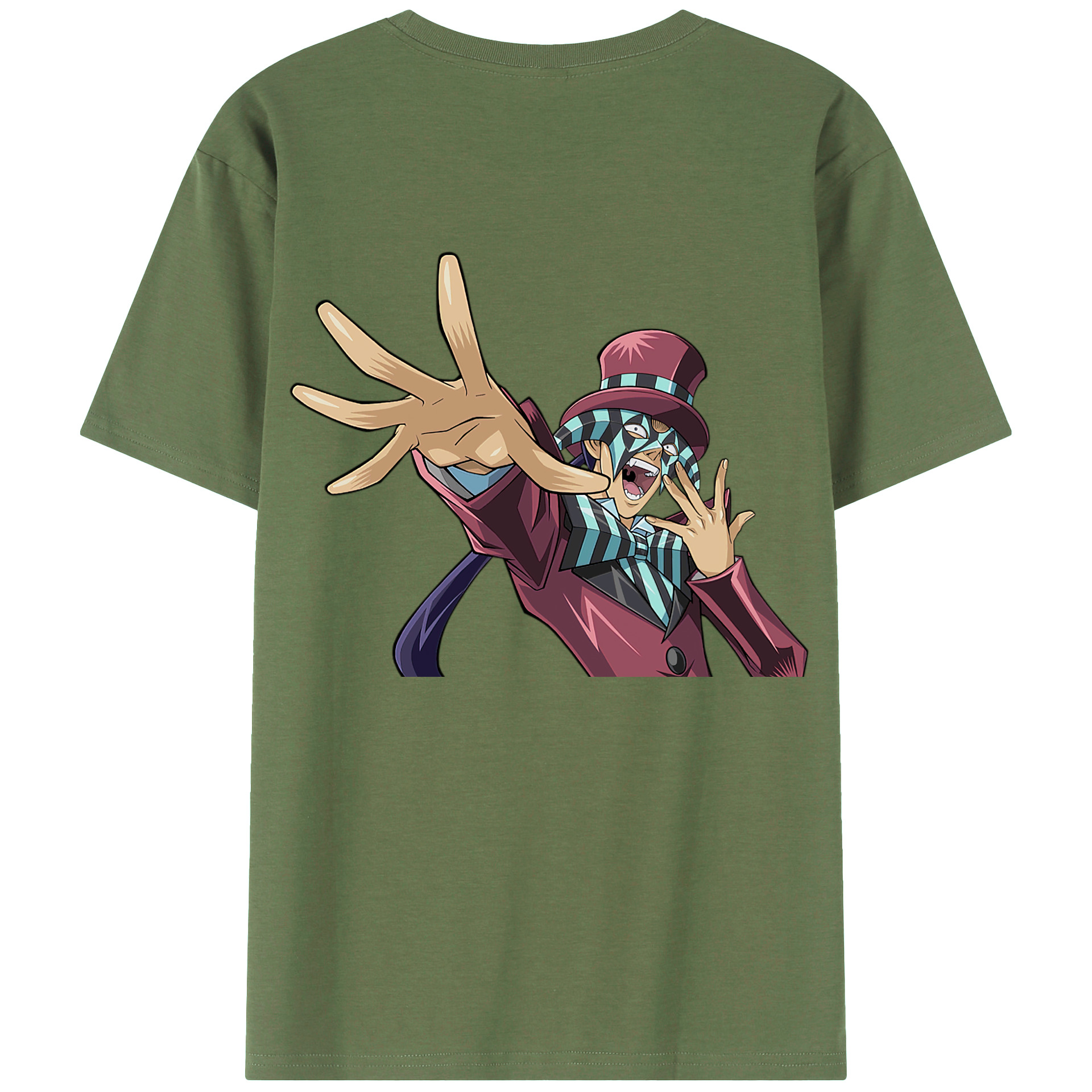 （画像用） 遊☆戯☆王 Yu-Gi-Oh! 綿100％ メンズ半袖Tシャツ（バックプリント） 通気性